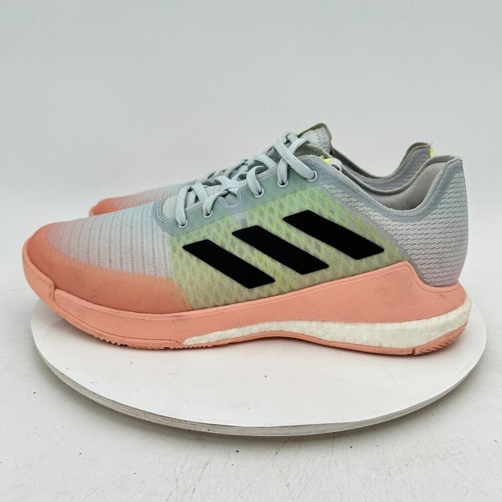 Adidas Crazyflight FX6231 Women Size 11 Hallo Blue Legend Yellow Training Shoes
